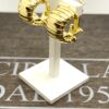 Orecchini  clips tubogas  argento 925% yellow gold