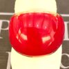 415ee5c1 6c63 4394 a8e4 19c5b78af4c3 gioielleria palermo LABRIORO anello bombato argento 925% rose gold, smalto rosso