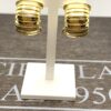 Orecchini  clips tubogas  argento 925% yellow gold