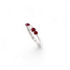 Ring verettta rubies and diamonds white gold 750% ART. AN2004