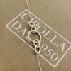 bracciale anelli argento 925% white gold