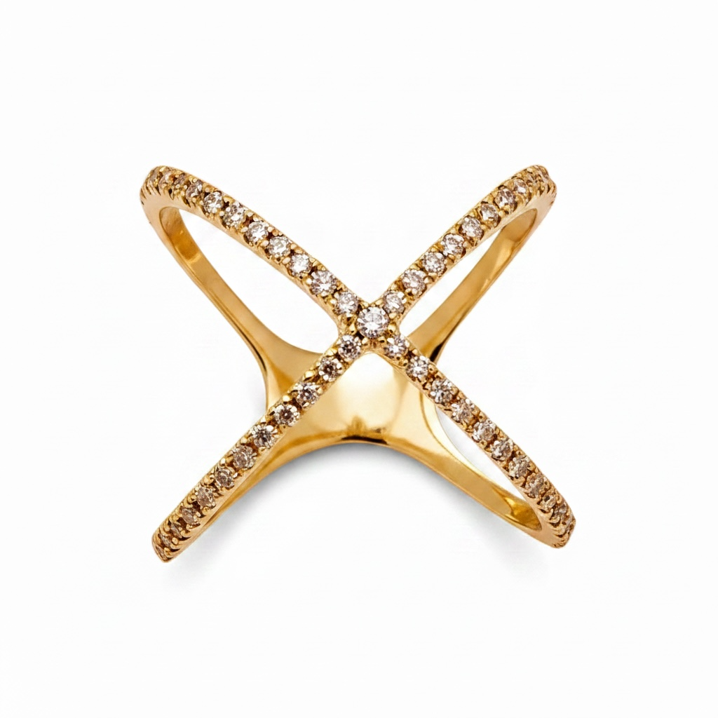 Inrcocio gold and diamond ring Art. AN2874-4