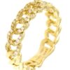 104XA00442QQGDR. 800x800 1 gioielleria palermo Anello diamanti maglia a catena in oro giallo Art.104XA00442QQGD GIALLO