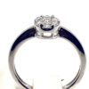 Solitaire ring pavè diamonds gold DROPS OF LIGHT ART. 141153