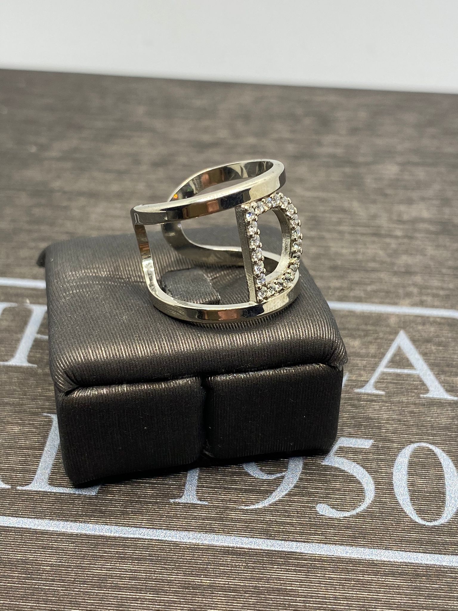 Anello iniziali lettera D argento Anello iniziali lettera D argento