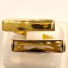 anello in bronzo e quarzo fume gioielleria palermo Anello in bronzo con quarzo fumè