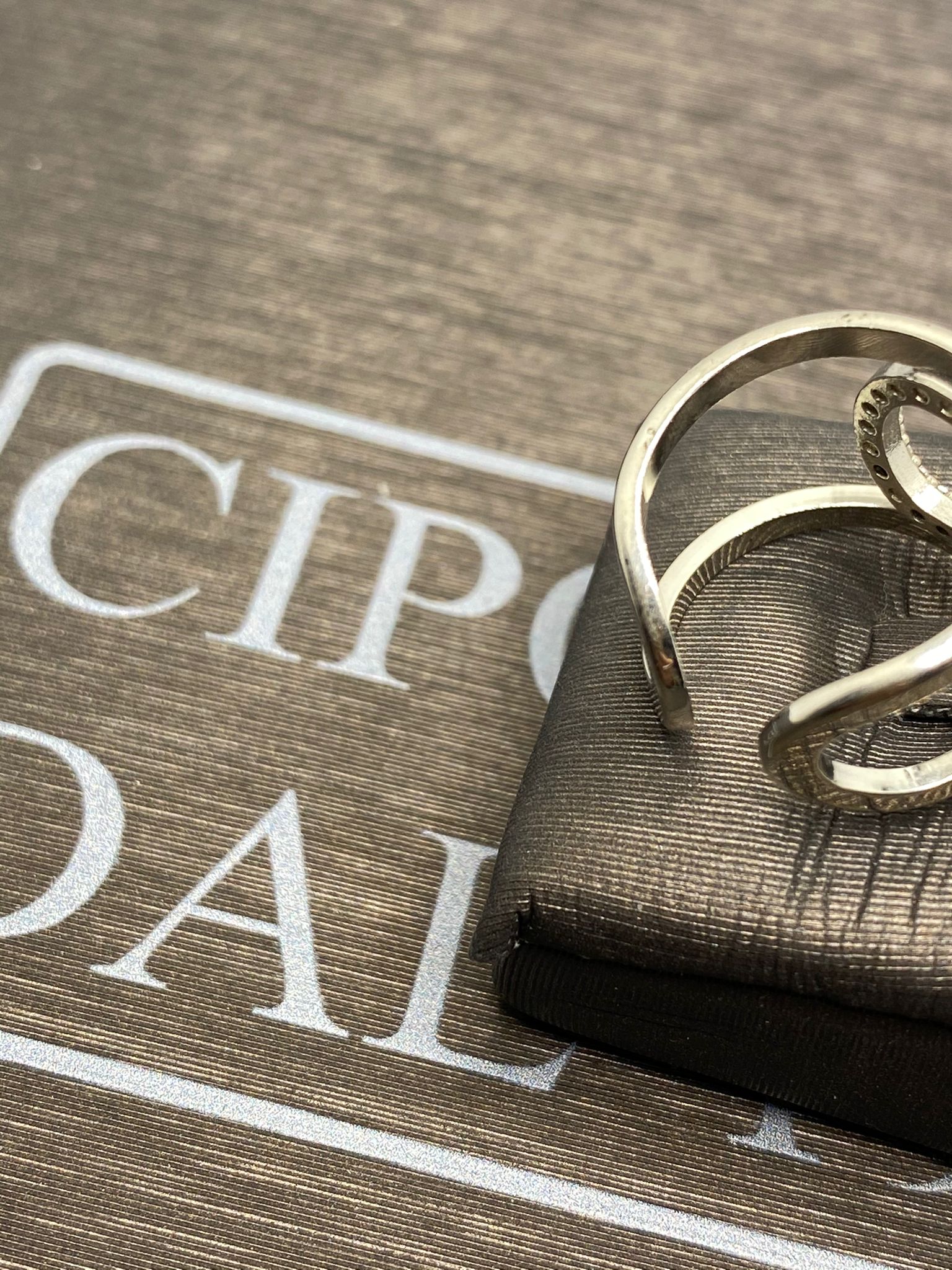 Anello iniziali lettera D argento Anello iniziali lettera D argento