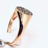 Chevalier ring with brown diamonds art.635A01BP