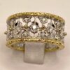 Carving ring in gold and diamonds art.MG86