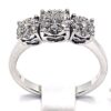 Trilogy ring with diamond pavé art.6645824