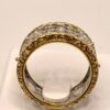 Carving ring in gold and diamonds art.MG86