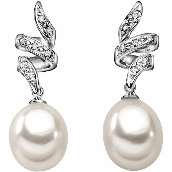 Orecchini di perle e diamanti art.ORP234-8