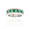 Veretta ring of emeralds and diamonds Belle Epoque art.AN2142-1