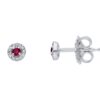 BELLE EPOQUE Gold and Diamonds Rubies Earrings Art. 250187