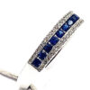 Sapphire and diamond veretta ring art. R37E04-6