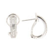 Earrings with baguette cut diamonds art. 2355EW