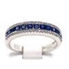 veretta zaffiri e diamanti cipolla dal 1950 gioiellieri palermo 1 gioielleria palermo Sapphire and diamond veretta ring art. R37E04-6