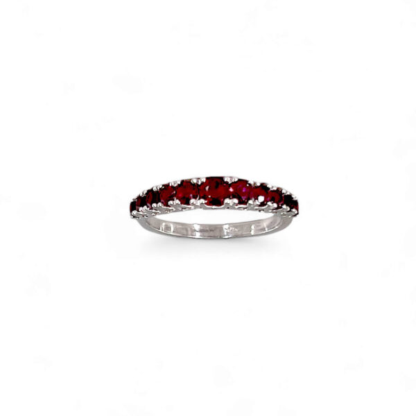 Anello veretta di rubini e diamanti GEMME art. AN1820