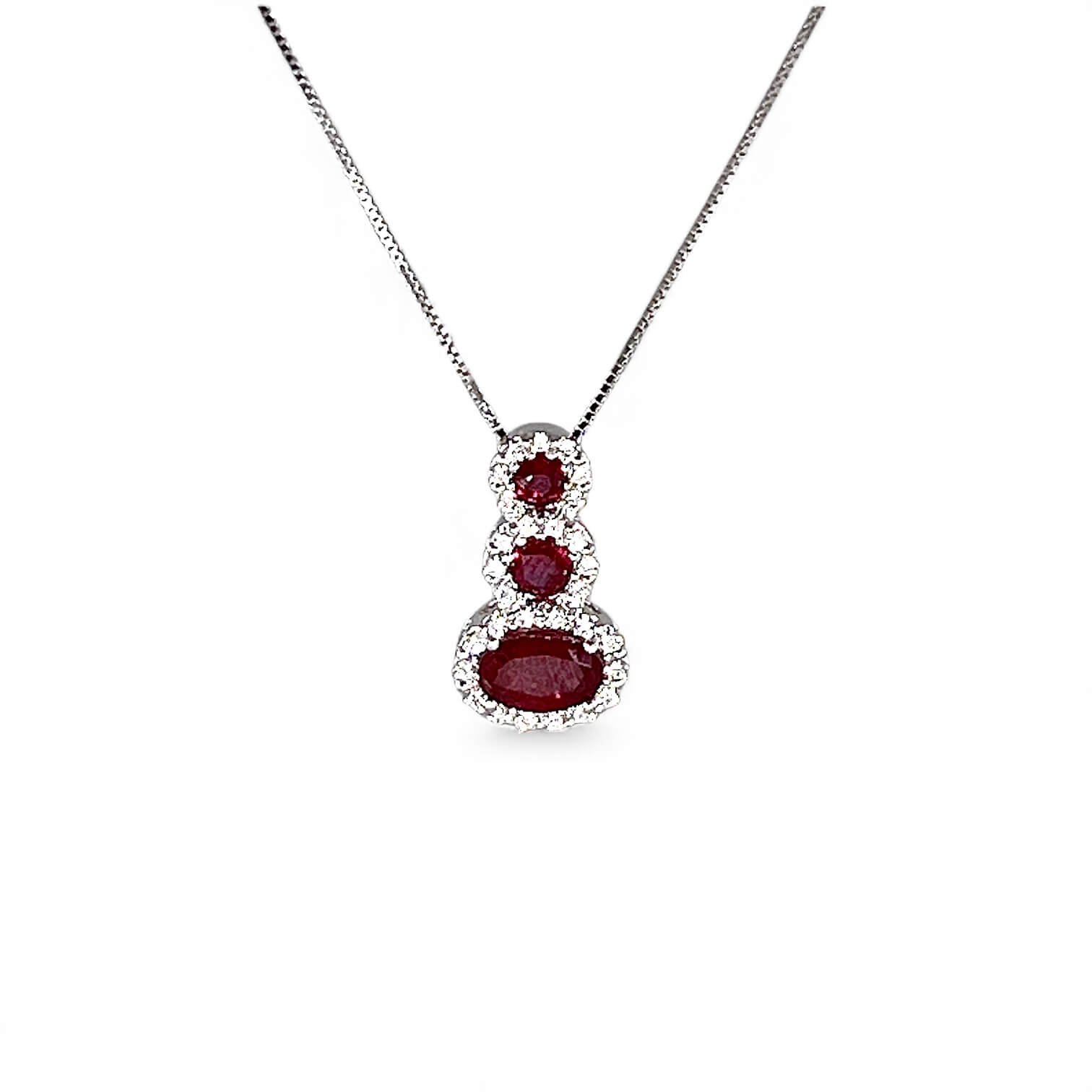 Pendente trilogy rubini e diamanti BELLE EPOQUE art. CD811