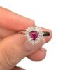 Anello rubino e diamanti  CUORE art.AN2255