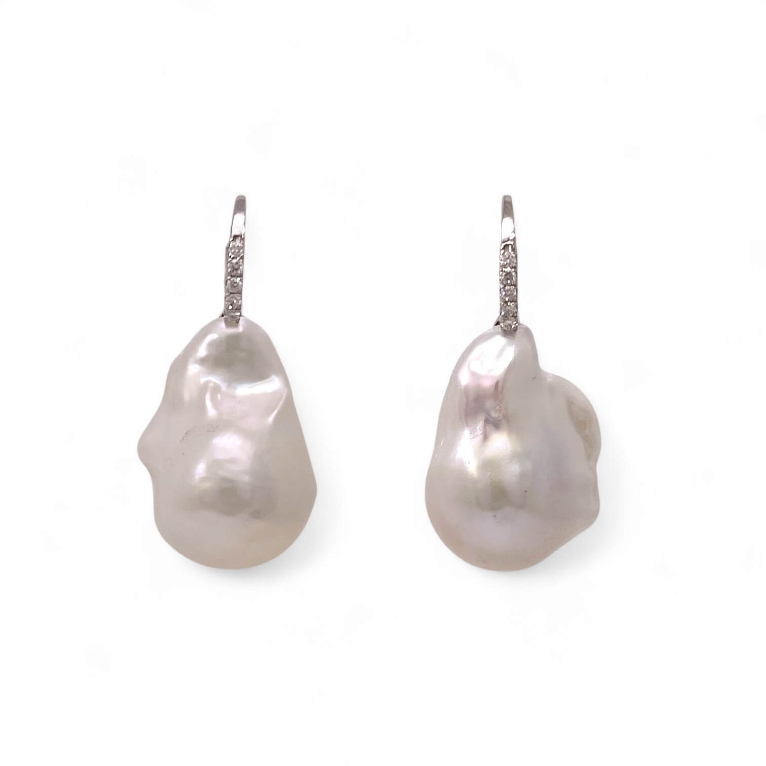 Orecchini Perle AUSTRALIA scaramazze e diamanti art. ORP172