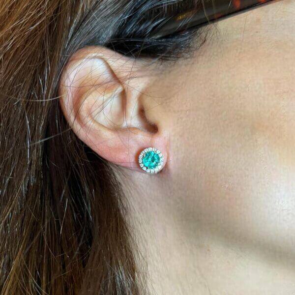 Emerald and diamond earrings Art.OR774 Emerald and diamond earrings Art.OR774