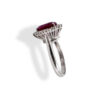 Ring with ruby and diamonds code art.AN1642