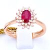 anello diamanti rubino oro rosa 18 kt cipolla dal 1950 gioiellieri palermo 1 gioielleria palermo Anello rubini diamanti e oro rosa BON TON art.AN2399