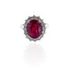 Ring with ruby and diamonds code art.AN1642
