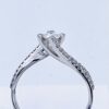 IMG 5326 gioielleria palermo Solitaire diamond ring in white gold 750% HUGS ART.AN1571