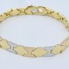 Bracciale uomo oro giallo,bianco,rosa 750% GR. 18,50 ART. BRUC01