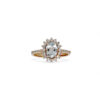 Anello Acquamarina Oro e Diamanti BON TON Art. AN2506-1