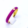 Anello argento dorato e smalto fucsia art .1388F