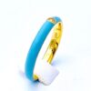 IMG 6987 1 gioielleria palermo Anello in argento dorato smaltato azzurro art. 1338A