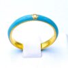 anello argento cipolla dal 1950 gioiellieri palermo 1 1 gioielleria palermo Anello in argento dorato smaltato azzurro art. 1338A