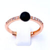 Anello in argento rosè e smalto art. 7292