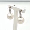 Earrings in 750% gold pearls and diamonds Art. ORP222