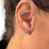Gold and diamond aquamarine earrings GEMME Art. OR1313-2