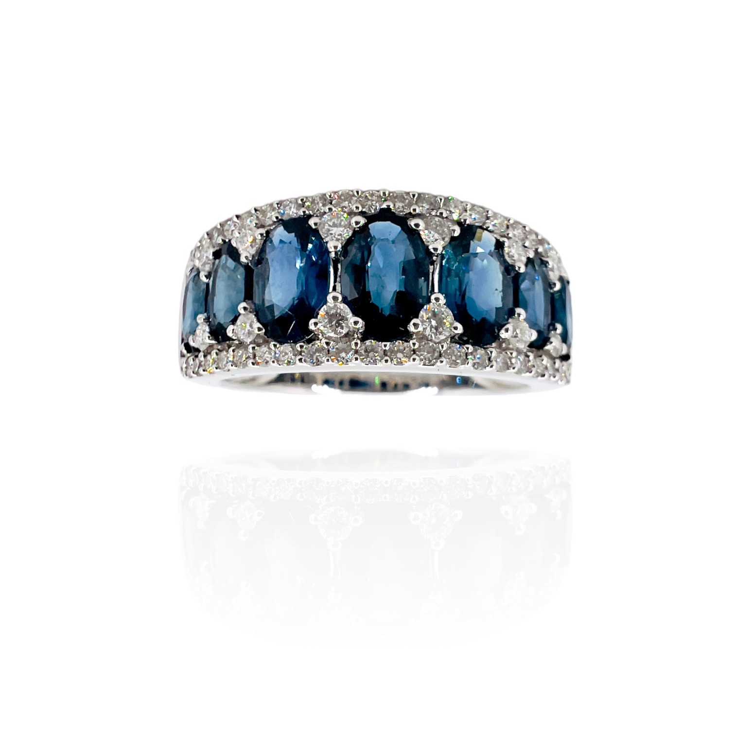Anello zaffiro diamanti e oro GEMME Art. CIP234412