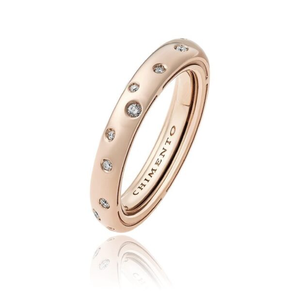 Anello chimento Brio oro rosa e diamanti art. 1AU0103BB6140