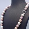 Necklace Round necklace white gold susta pearl thread 750% Art. GRPMULT