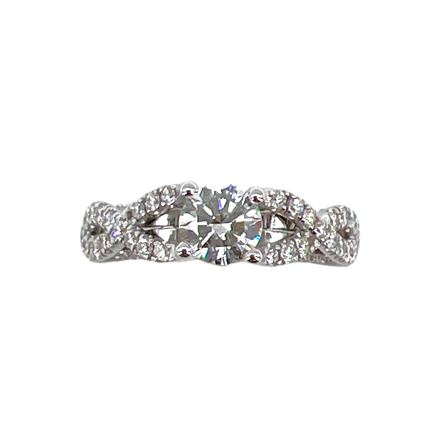 Solitaire ring gold and BAROQUE diamonds Art. A412