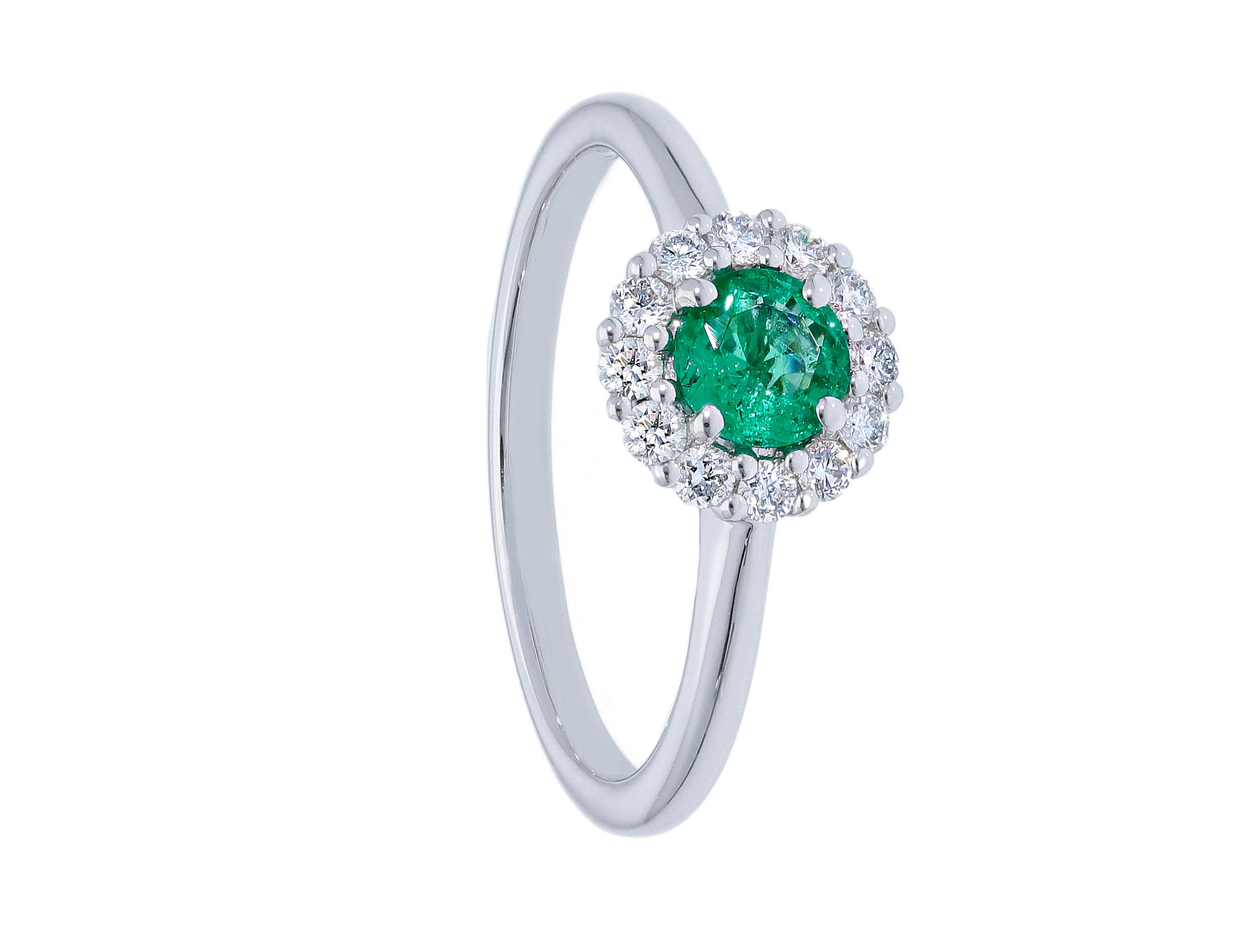 Anello  smeraldo oro e diamanti BELLE EPOQUE art. CIP230327