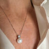 Girocollo perla diamanti e oro art. CDP53-16