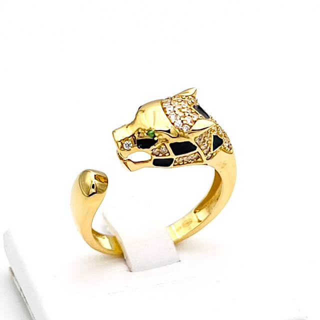 Gold Panther Ring 750% Art.LEO003