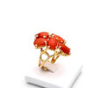 Ring with 925% silver coral Art. Anchorage6
