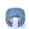 Anello fascia quadrata argento 925% cristalli Art.6225253AZ