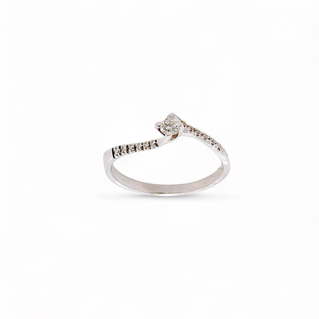 Anello solitario SGUARDI oro e diamanti Art.AN2505