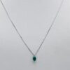 pendente smeraldo cipolla dal 1950 gioiellieri palermo gioielleria palermo White Gold Emerald Diamond Pendant 750% Art.CD795-2