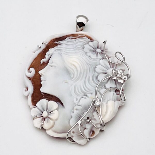 925% silver mounted cameo pendant Art.CAARG1